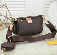 3 pice Set women Crossbody bags wallet Multi Pochette Accessori Messenger bag Genuine leather Designer handbag