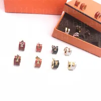 Designer oorbellen voor vrouwen Jowery Letter Stud luxe klassiek merk oorrel trouwfeest goud zilveren rose goud geschenk sieraden multi-kleuren opties beschikbaar met doos