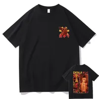 Herren T-Shirts Anime Chainsaw Mann doppelseitig Print T-Shirt Denji und Pochita Graphics T-Shirts Männer Frauen modischen t-Shirt Männlich männlich T-Shirt Top