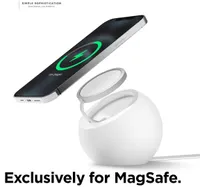 휴대용 볼 모양 자석 실리콘 충전 스탠드 홀더 Magsafe 애플 아이폰 12 프로 마그넷 무선 충전기 도크 스테이션 홀더
