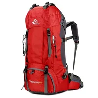 Ücretsiz Şövalye 60l Kamp Yürüyüş Sırt Çantaları Açık Bag Turist Naylon Sport Tırmanış için Yağmur Kapağı 220514