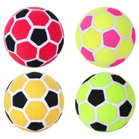 6 PCs Los Größe 5 Outdoor -Spiele farbenfrohe klebrige Fußballstock Past Covers Aufkleber Fußball für Dart -Board -Zielspiel ohne P281H
