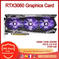 Tarjetas gráficas RTX3060 Tarjeta PCI-E 4.0 x16 192bit 12GB GDDR6 Video HD 3 DisplayPort para Nvidia GeForce RTX 3060 12G 192 BitGraphics