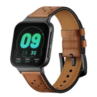 Watch Bands Strap For OPPO 46mm Watchband Genuine Leather Buckle Belt Replacement Bracelet293G