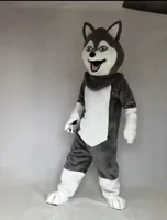 2022 Halloween Wolf Mascot Costume Top Calidad Dibujos animados Animal Anime Anime Temático Tamaño Adulto Tamaño de Navidad Carnaval Festival Festival Vestido de lujo