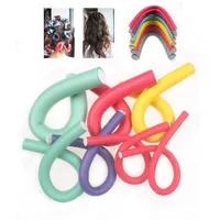 Hair Rollers Random color 10 Pcs lot Sponge Curler Maker Bendy Curls DIY Tools Styling2516