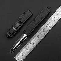 Nieuwe X85 Pocket Handige Double Action Survival Automatic Knifice Aluminium Non-Slip Handle D2 Blade Kerstcadeau Outdoor2934