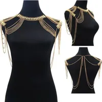 Chains Maxi Necklace Body Boho Jewelry Statement Shoulder Chain Multilayer Tssel For Women CollierChains