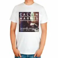Herren-T-Shirts Styles Calvinharris Marke Dubstep DJ Master Shirt MMA Anpassen Print Baumwollmusik Fitness Camisetas Hombre Ropa Mujer Singer
