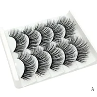 Falsche Wimpern 5 Paar Naturkreuz 3D Nerz Haarverlängerung Up Werkzeuge Make-up Make Masy Eye Long Sale Beauty Wimpern Fak A0Q7