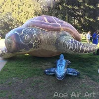 2,5 m/3m/4m L nadmuchiwany model zwierząt żółwia morskiego z dmuchawą powietrzną do reklam/dekoracji imprezy/pokazu Ace Air Art