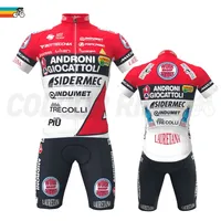Team Cycling Clothing Men Racing Bicycle Jersey Set Summer Short Sleeve Suit Androni Giocattoli Bike Riding Apparel Kit 220708