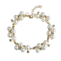 Kobiety Pearl Bracelets Dekoracje imprezowe Diamond Bracelets Bracelets Creative Gifts Modne akcesoria