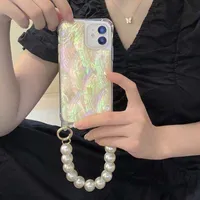 Bracelet des caisses de téléphone portable Shell adapté pour iPhone13Promax Mobile Phone Huawei Mate40 Messenger Qiao Jingjing Natural 12