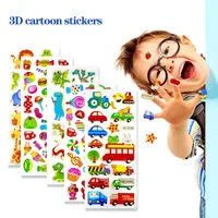 Gift Wrap 20-40 Sheets Pack Kids Stickers 3D Puffy Bulk Cartoon Zoo Animal   Fruits Various Scrapbooking For Girl Boy Birthday Gi