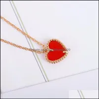 Anhänger Halsketten Anhänger Schmuck S925 Sier Studienohrring Herzform mit rotes Achat für Frauen Hochzeit Geschenkkette Armband Set PS422134