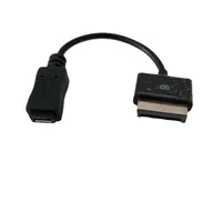 GT-102 Micro USB 5Pin to ASUS Flat 40Pin Adapter Data Extension Cable Black 10cm for Tablet