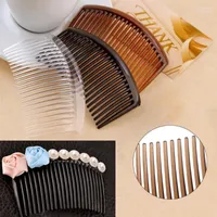 Hair Clips & Barrettes JAVRICK 5Pcs Set Handmade Comb 23 Tooth Plastic Headwear Accessories Women DIY Clip Jewelry Material Goods Hono22