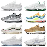2022 Classic 97 Sean Wotherspoon 97S Mens Running Shoes Vapores Triple White Black Golf NRG Lucky and Good Mschf x INRI JESUS ​​SELESTIAL MEN SNEAKERS