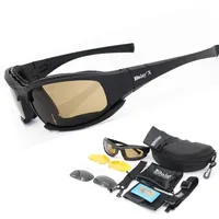 Gepolariseerde leger zonnebril bril mannelijke 4 lenskit voor mannenoorlogsspel Tactische bril Outdoor Eyewear283H