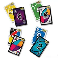 4 تصاميم لعبة Uno Card Game Wild Dos Flip Board 2-10 People Party Games Party Fund and Entertainment Tarot Wholesale