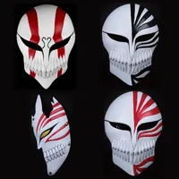 Andere Veranstaltungsparty liefert japanische Anime -Tod Kurosaki Ichigo Vollge Gesicht Red Black Harz Bleichmaske Masquerade Cosplay Kostümprops