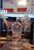 10,7 pouces Feb Egg Bong Smoke Pipe Hookahs Glass Water Typpe Percolator Klein Recycler Dab Rig Huile Catcher avec 14 mm Banger