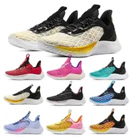 2022 New Currys Flow 9 Red Basketball Shoes Sneakers Men Women Baskets Street Pack Wapp the Game Way We Bechned Elmo Play Big Count Trainers Size 36-45