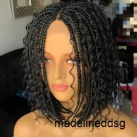 14 ''-20''short wigrive wird for black women crochet box rex braid bob wig african anthetic braiding hair wigs rzj0