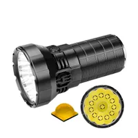 Imalent MS12 mini poderosa lanterna lanterna 12pcs cree xhp 65000lm tocha luz com 21700 bateria para caça, pesquisa e resgate