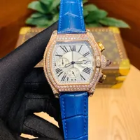 2021zy men's watch quartz core leather wrist strap waterproof diamond surface 316 steel automatic sports Designer261v