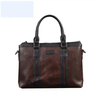 Men Handbags Briefcases Lawyer Leather Handbag Computer Laptop Bag Shoulder Bags Waterproof Office Portable Bag for xiaomi Lenovo208d