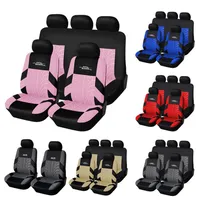 Autoyouth Full Car Seats Set Universal Polyester Fabric Auto Protect Protector Protector Pink для женщин 282Q