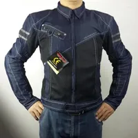 Мужские куртки оптом для Komine JK-006 Cowboy Clothing Motorcycle Mesh Jacket Cycling Denim Anti-Fall Amen's