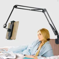 Mamen Camera Table Table Stand Pography ajustable con clip de teléfono Soporte perezoso móvil para 220622