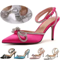 Обувь на высоких каблуках для женщин летние ремешки для лодыжки Red Bottoms Satin Platm Lady 220721