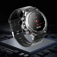 Auriculares Bluetooth duales MP3 Local Música Detección de temperatura Smart Bracelet Teléfono Pantalla táctil Smart Watch T92