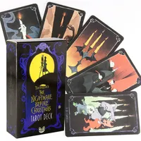 Nightmare Önceki Mas Mas Tarot Rehber 78 Kartlar Güverte ve Kart Melesi Oyunu Kehanet