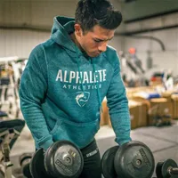Alphalete Athletic Printed Hoodies Mens Brand Designer Casual Hooded Sweatshirts Winter Male Gym Fitness Pullover 190O