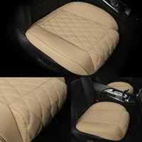 Cubiertas de asiento para automóviles de cuero impermeable cubierta de cuero universal almohadilla de colchón delantero delantero