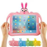 Shockproof Case for iPad 10 2 2019 Case Cute Rabbit EVA Silicone Shockproof Kids Children Stand Cover for iPad 7th Generation224A