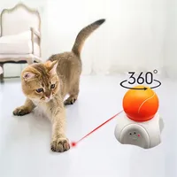 Smart Electric Cat Toys Rotative a laser de rotatividade de 360 ​​graus provocando gatinho de estimação Bola eletrônica interativa para S 220510