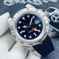 fashion designer watches Mens Limited Edition 42mm Explorer 216570 Stainless Steel Asia 2813 Black Dial Movement Mechanical Automatic Watch Watches
