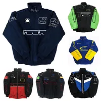 F1 Racing Jacket Autumn and Winter Team Full Logo Creamed Spot Spot Spot Spot Spot Spot