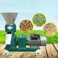 Equipo de maquinaria grande máquina de pellets de alimentación pequeña agricultura para el hogar completamente automático
