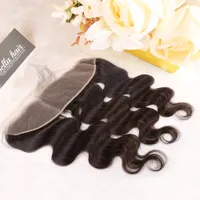 Verkauf Body Wave Ohrohr Spitze Frontales indisches menschliches Haar Erweiterungen 13x4 Verschluss Bella Haarprodukte