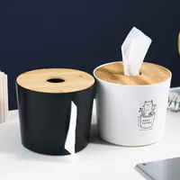 Okrągłe przycisk Rollowe pudełka papierowe pudełko domowe pompowanie pudełka toaletowe