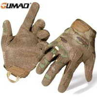 Mannen camouflage tactische volledige vingerhandschoenen Airsoft Army Militaire Sport Riding Hunting Hiking Bicycle Cycling Paintball Mittens 220812 T220815