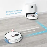 Roidmi Eve Plus Robot Vacuum Cleaner With Smart Dust Collection Mop Cleaner Support Mi Home App Control Google Assistant Alexa EU 2445