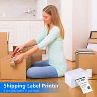 Printers Factory Direct Sales Barcode Label Thermal Clothing Tag Printer Support 80mm Printing Width USB Bluetooth